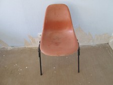 Eames Fiberglas sidechair Herman Miller Vitra Orange 2 Stück