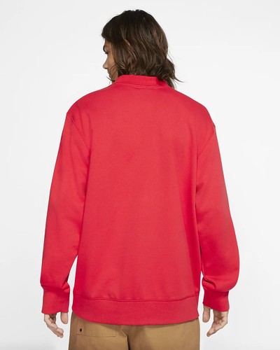 Nike SB Dry Long Sleeve Polo Top Skateboarding Rugby Size XL Red Mens CI7102 657 - Picture 4 of 7
