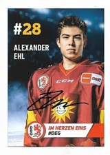 20-21 Eishockey AK/Postcard - Alexander Ehl  - D&uuml;sseldorfer EG - Signiert