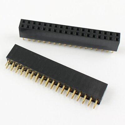 5Pcs 2.54mm Pitch 2x18 Pin 36 Pin Female Double Row Straight Pin Header Strip