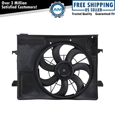 Radiator Dual Cooling Fan Assembly w/ Coolant Reservoir for 2010 Kia Forte 2.0L