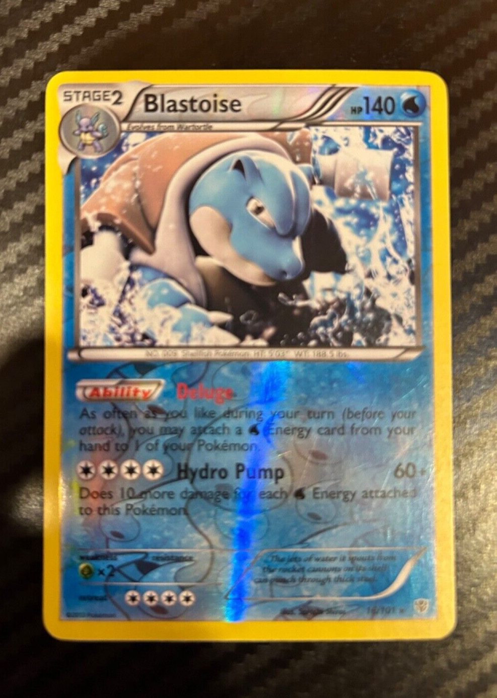 Pokémon TCG Blastoise Plasma Blast 16/101 Reverse Holo Holo Rare