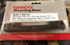 Tasco Hunting Scope Mounting Base 850, Remington 700 721 725 LA, Ruger 77ST, S&W