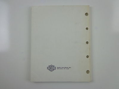 Harley Davidson Late 1984-88 Police Models Parts Catalog 99545-88