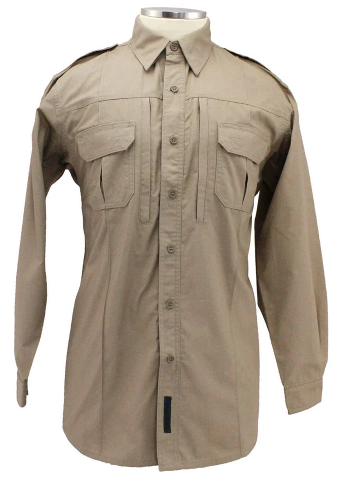 Lightweight Tactical BDU RIP-Stop Long Sleeve Shirts - Image 3 of 4