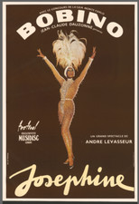 ORIGINAL VINTAGE POSTER Bobino Josephine Baker French 1975 Show Linen Backed