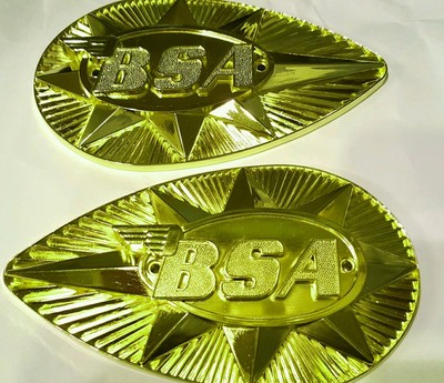 A50 BSA Petrol Tank Badges B25 A65 1968-70 82-9695 82-9696 B44
