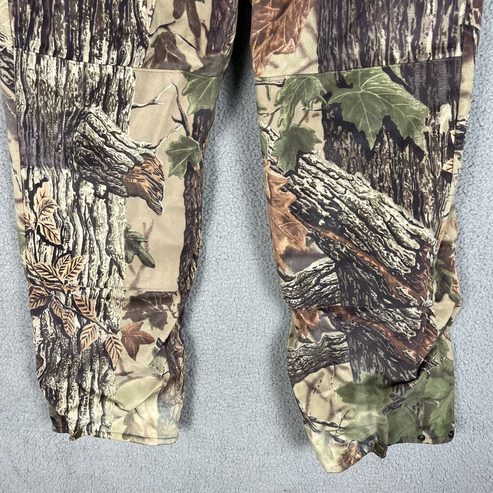 Vintage Cabelas Dry Plus Realtree Camo Pants Fleece Lined Size M Micro Fleece - Image 3 of 4