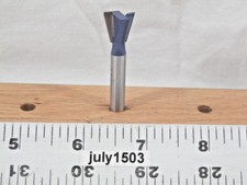 (1) NEW  1/2" D 14° Dovetail Bit Carbide Tipped Router Bit 1/4" Shank zm