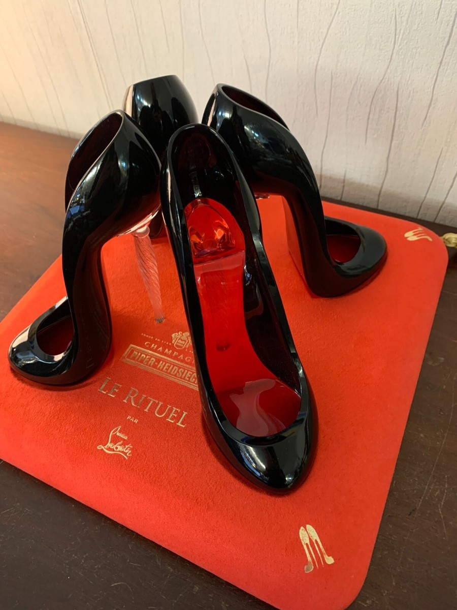 christian louboutin champagne glass shoe