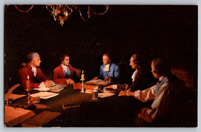 Postcard - Virginia Patriots in Secret Session - Williamsburg