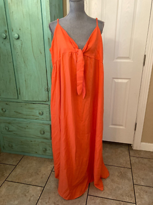 chinese dress ladies Orange Halter Flowy Maxi Dress – STYLED BY ALX COUTURE
