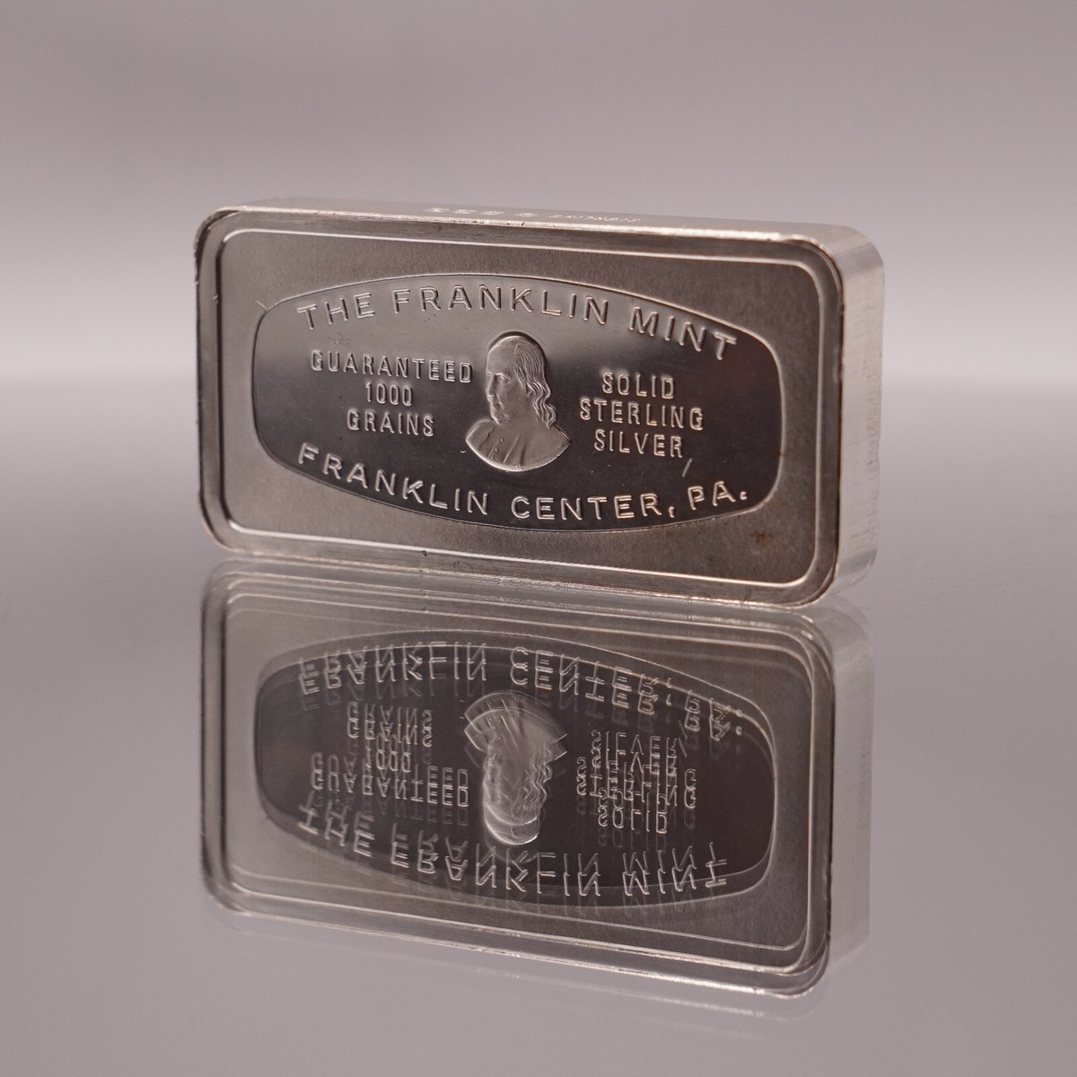 1973 Western Bank Coos Bay Oregon Franklin Mint 2oz Silver art bar
