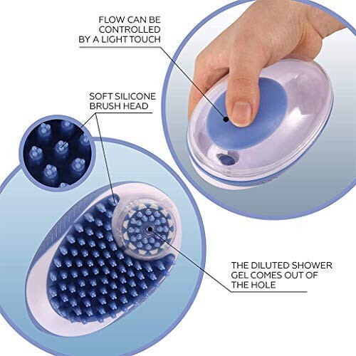 Pet Bath Brush Shampoo Washing Massage Shower Hair Removal Comb Cleaning Tool US