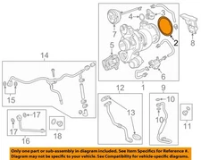 Chevrolet GM OEM 2016 Malibu Turbo Turbocharger-Gasket 12641115