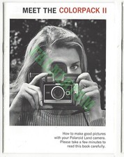 Vintage Polaroid Colorpack II Manual