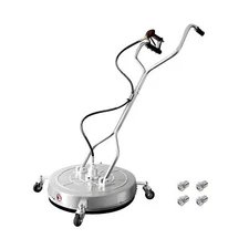 janz 24" Pressure Washer Surface Cleaner with 4 Wheels,Dual Handle,Stainless ...