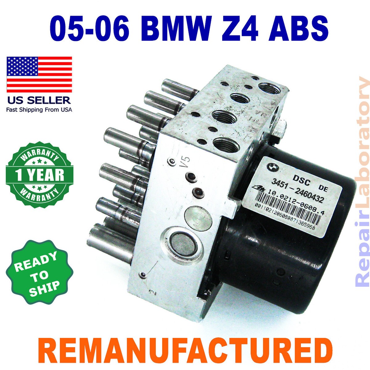 ✓ReBuilt✓ 3451-2460432 2005-2006 BMW Z4 ABS DSC hydraulic unit