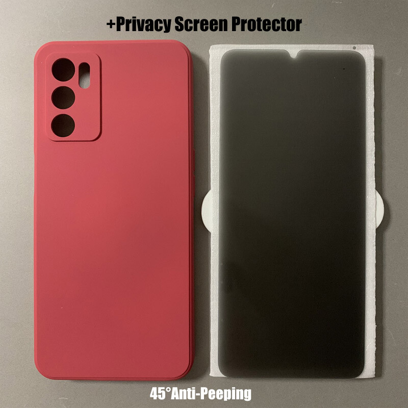 GOGME Cover per Oppo A16 / A16s / A54s Case con 360° Girevole Supporto dell' anello, Custodia in Silicone TPU e PC Anti-Drop. Rosso