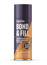 RAPIDE Bond and Fill Expanding Foam PU 500ml Seal Insulate Fill Gaps Cracks