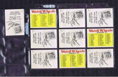 #E. PART SET (54/55) 1980 TOPPS WEIRD WHEELS STICKER CARDS - MISSING #14 - Picture 9 of 9