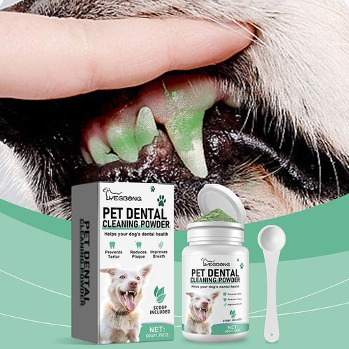 Teeth Cleaning Powder For Dogs, Dental Cleaning Powder Tartar-Remover-- U1A5 - Picture 5 of 18