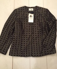 Eastex Size 12 Black & Gold Ladies Textured Jacket Evening Party Rrp£90