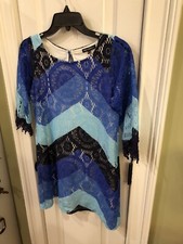 Sequin Hearts Girls Dress Multi Blue Size 14 SKU WR Chest 32  