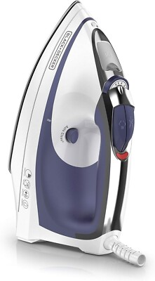 BLACK+DECKER SteamAdvantage  Traditional Steam Iron Blue IR1070S-3 Used