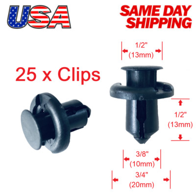  Set of 25 x Bumper Clip Push Type Trim Retainer Clips 91503-SZ3-003 for Honda