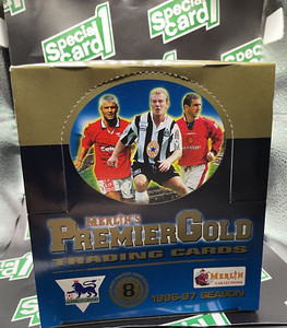 Carte à Collectionner PSA 8 : David Beckham Premier Gold #100 - Merlin's 1997 - NM-MT