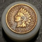 1905 Indian Head Cent Penny Antique U.S.A. Wheat Cent Avg Circ Coin
