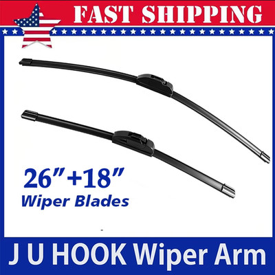 OEM Quality Windshield Wiper Blades Streak-Free Spotless 26inch+18inch 2 in Pack
