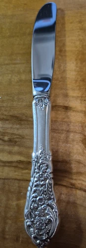 REED/BARTON STERLING Florentine Lace Hollow Handle Butter Knife 6.13" SCRAP?MELT