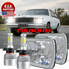 Pair Fit Chevy Malibu 1978-1981 Corvette Dot 5x7 7x6 Led Headlights Hi-lo