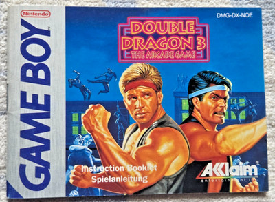 Double Dragon 3 The Arcade Game  (Anleitung ) Game Boy