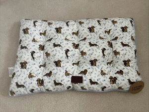 Dachshund Print Dog Bed Mat Pillow Dachshund Dog Bed, Coco & Clyde 18x30in NWT