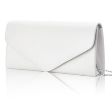 Larcenciel Envelope Clutch Purse for Women, Vegan Leather Evening Bag with Ch...