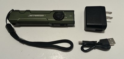 JETBeam E26 Flashlight Green Rechargeable Resists Water/Impact Strobe Laser