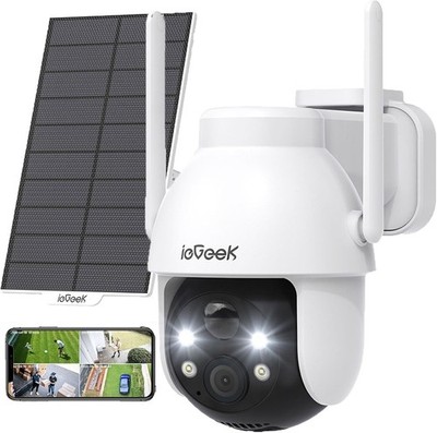 ieGeek Security Cameras Wireless Outdoor, 2K Solar WiFi Camera for Home Security
