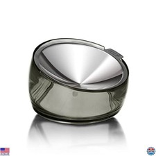 Raised Stainless Steel Cat Food Bowl, Anti-Vomit Tilted Dish, 0.5 Cups