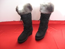 Stivali Manitu PolarTex donna scarpe invernali nere, nuovi senza etichetta.