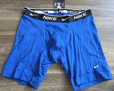NWOT Nike Dri-Fit Essential Cotton Stretch Boxer Brief Blue Mens Size Medium