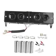 Duokon Car Defroster, Iron Car Heater Defogger Auto 4 Hole Heating Fan 12V 