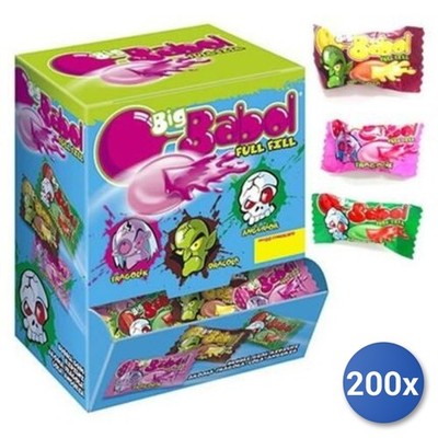 200X Multipack Chewing Gum Bigbabol Box 200Pcs Full Fill