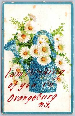 K32/ Orangeburg New York Postcard c1910 Greetings from 1585
