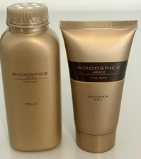 M&S MARKS & SPENCERS WOODSPICE TALC SHOWER GEL