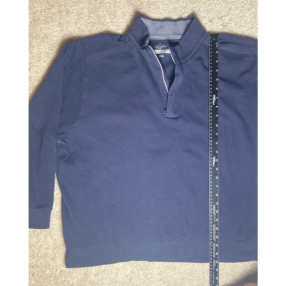 Greg Norman Mens Long Sleeve Blue 1/4 Zip Collared Golf Sweatshirt XXL - Image 4 of 4