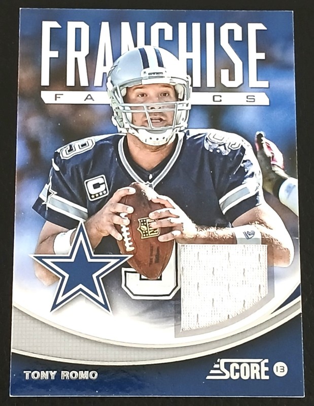 2013 Panini Score Franchise Fabrics Game Used Jersey #FF-TR Tony Romo Relic