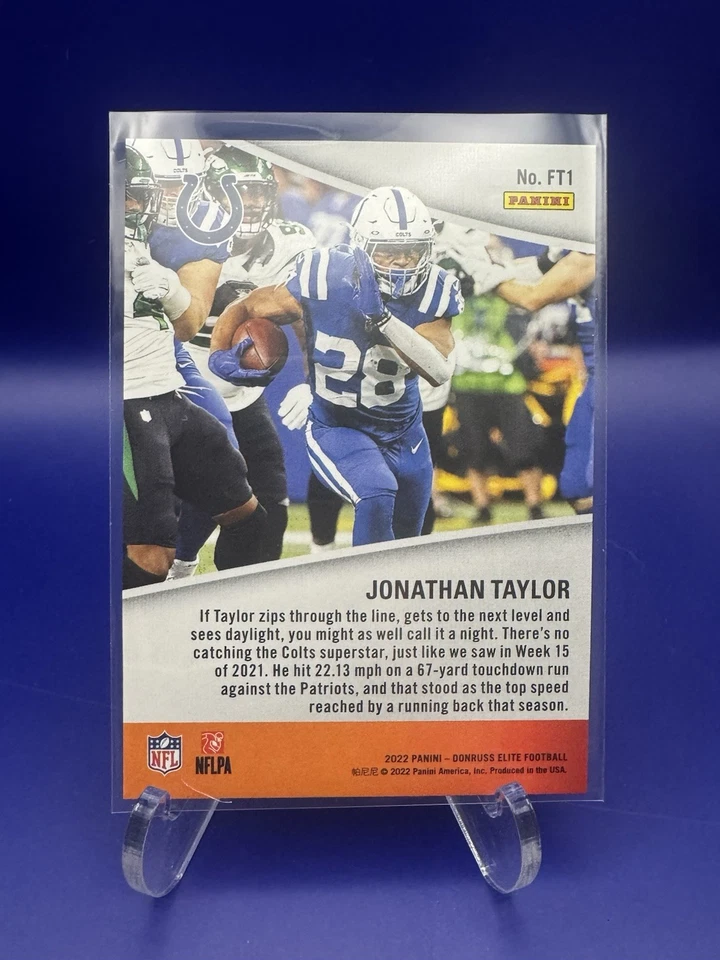 2022 Panini Donruss Elite - Full Throttle Jonathan Taylor #FT1 /349 - Image 2 of 3